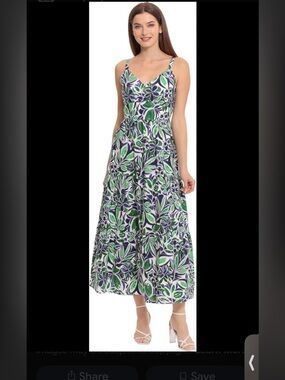 Maggy London Maxi Dress With Pockets